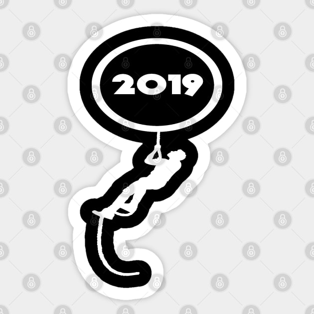 Happy New Year 2019 Tshirt-New Years Eve tshirt Sticker by designready4you